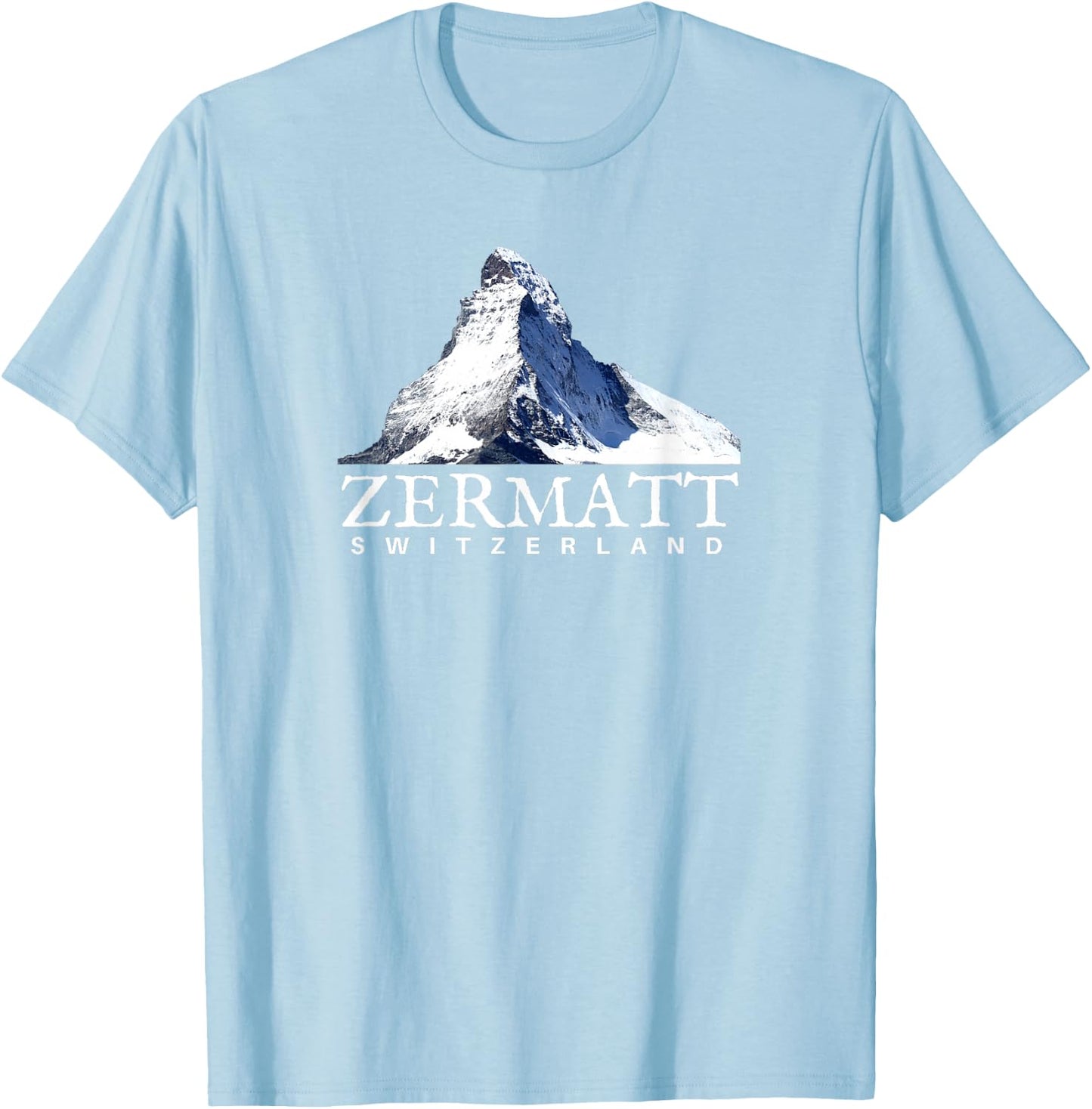 Zermatt Switzerland T-Shirt - T-Shirt | Light Blue