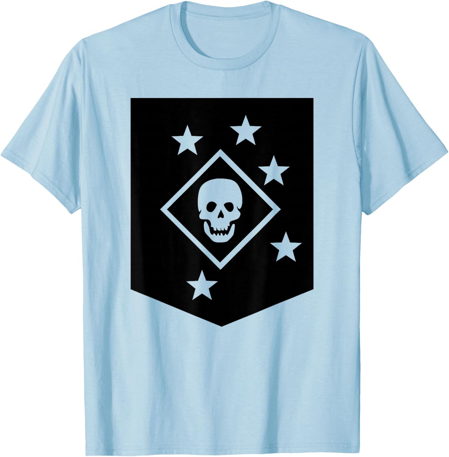 Silent Deadly Marine Raiders T-Shirt - T-Shirt | Light Blue