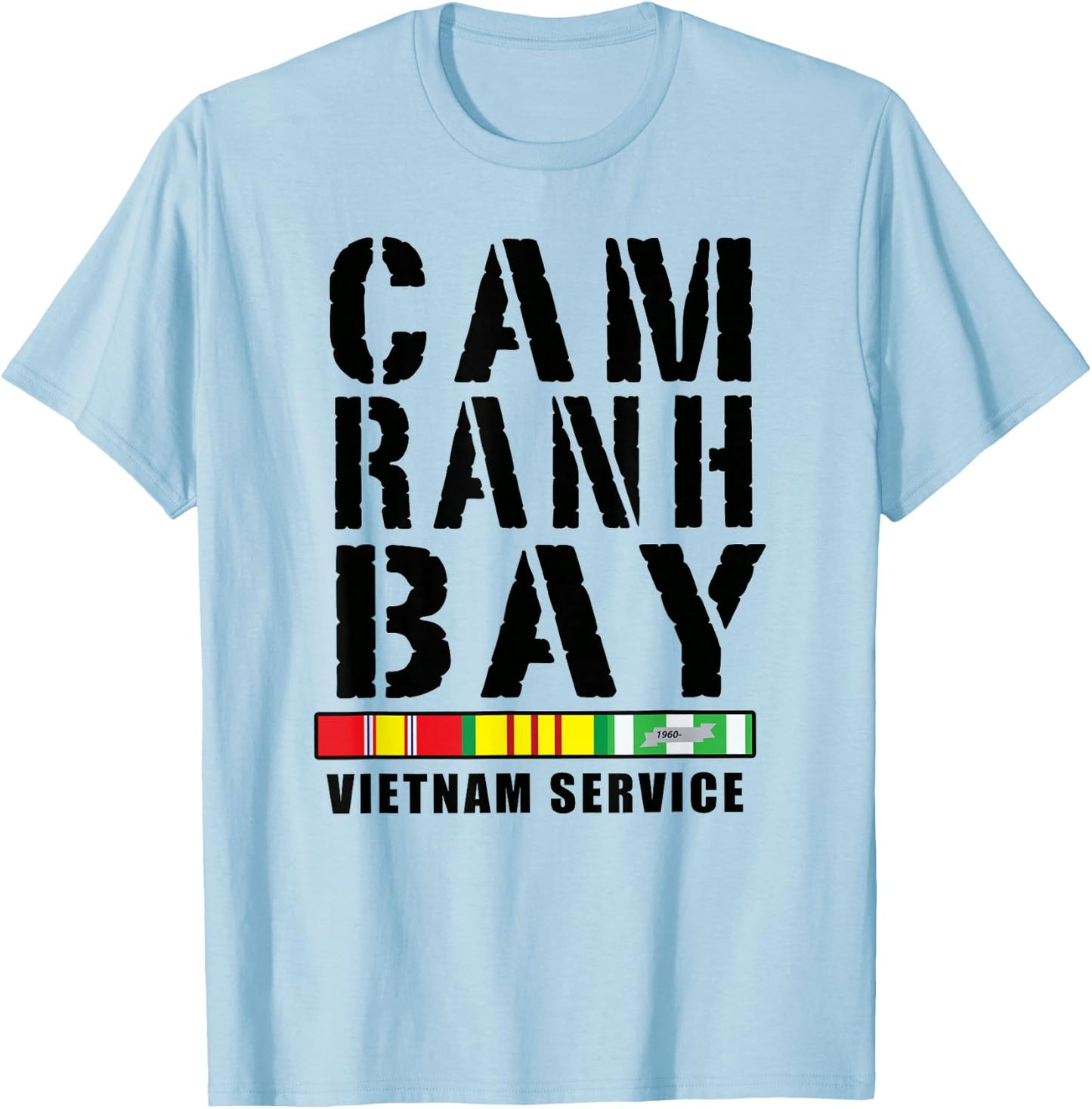 Cam Ranh Bay Vietnam Service Vietnam Vetran T-Shirt - T-Shirt | Light Blue