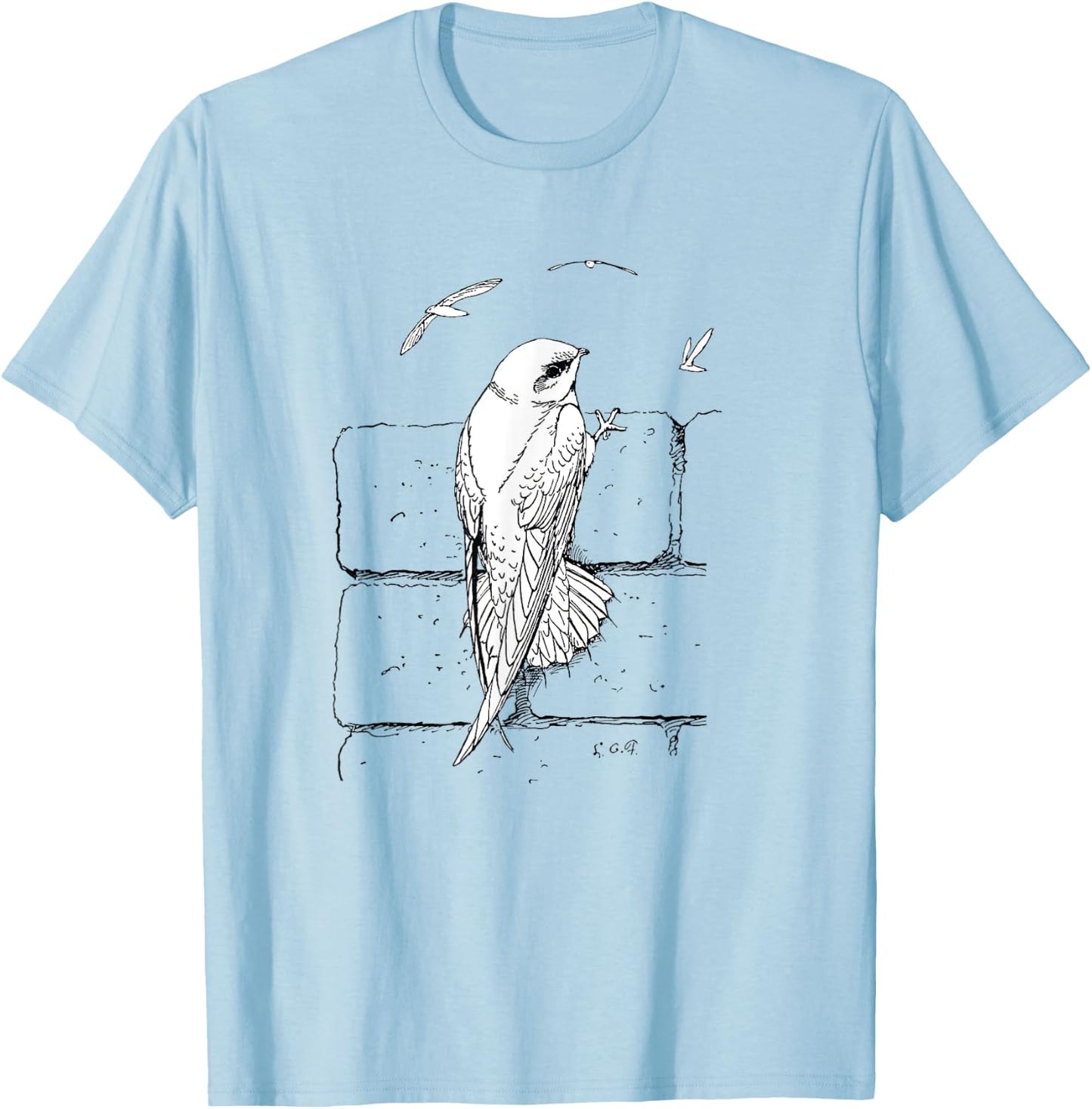 Chimney swift for bird watchers and bird lovers T-Shirt - T-Shirt | Light Blue