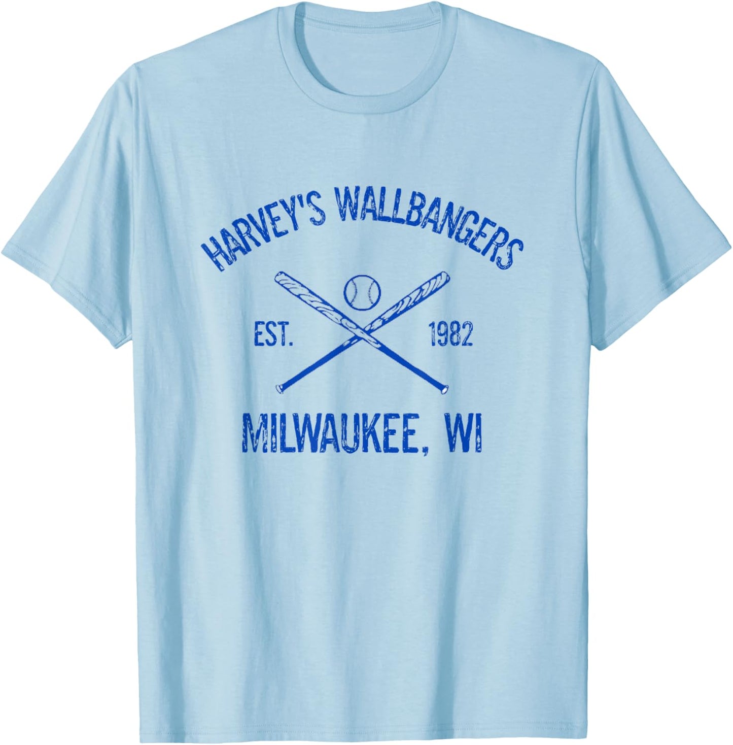 Milwaukee Baseball Harvey’s Wallbangers T-Shirt - T-Shirt | Light Blue