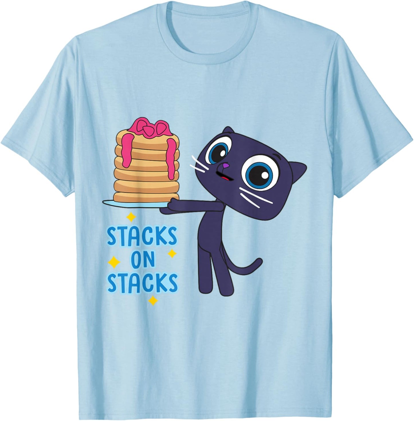 Stacks on Stacks T-Shirt - T-Shirt | Light Blue