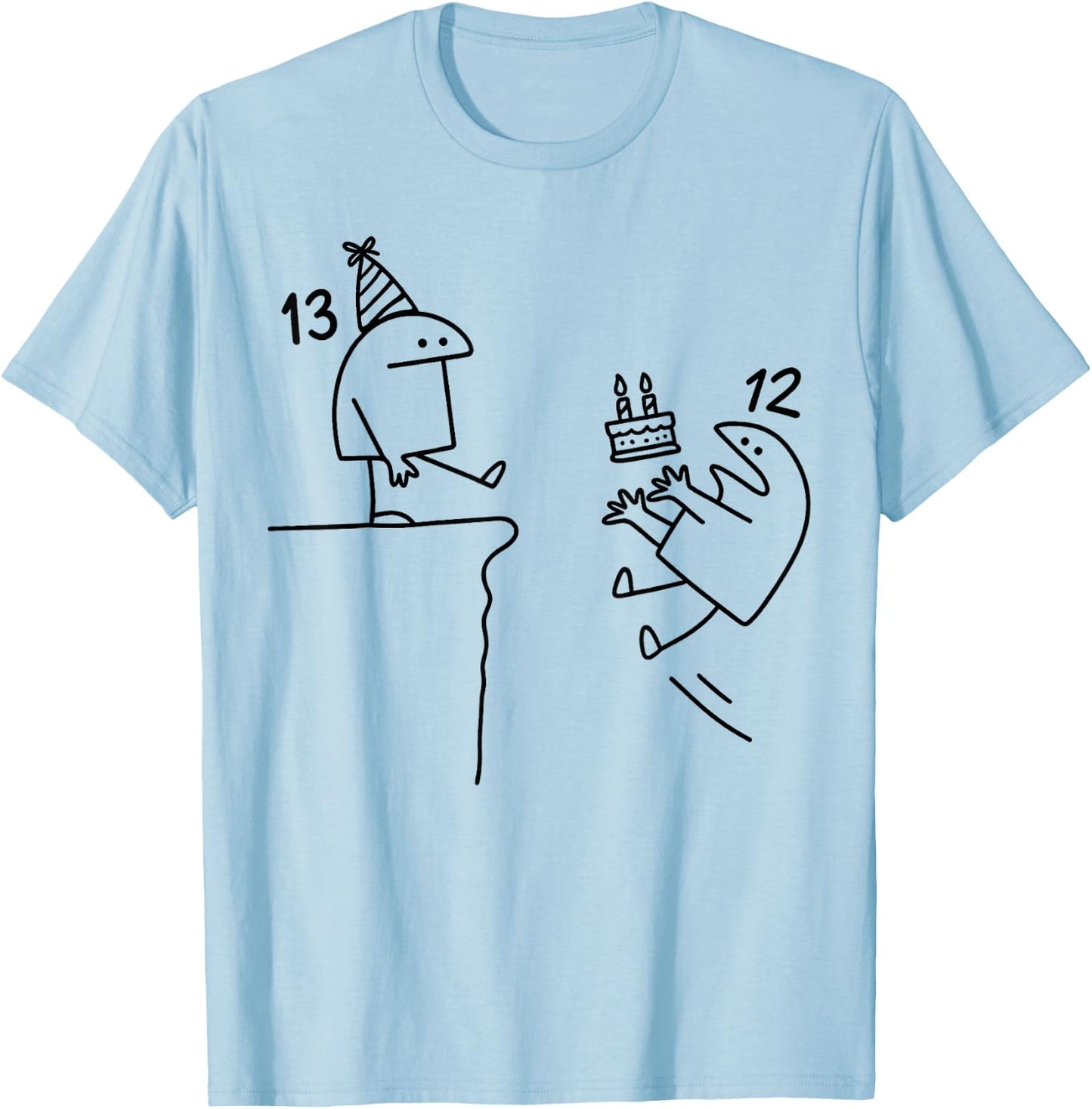 13th Birthday Party Funny 13 Years Old Birthday Teens T-Shirt - T-Shirt | Light Blue