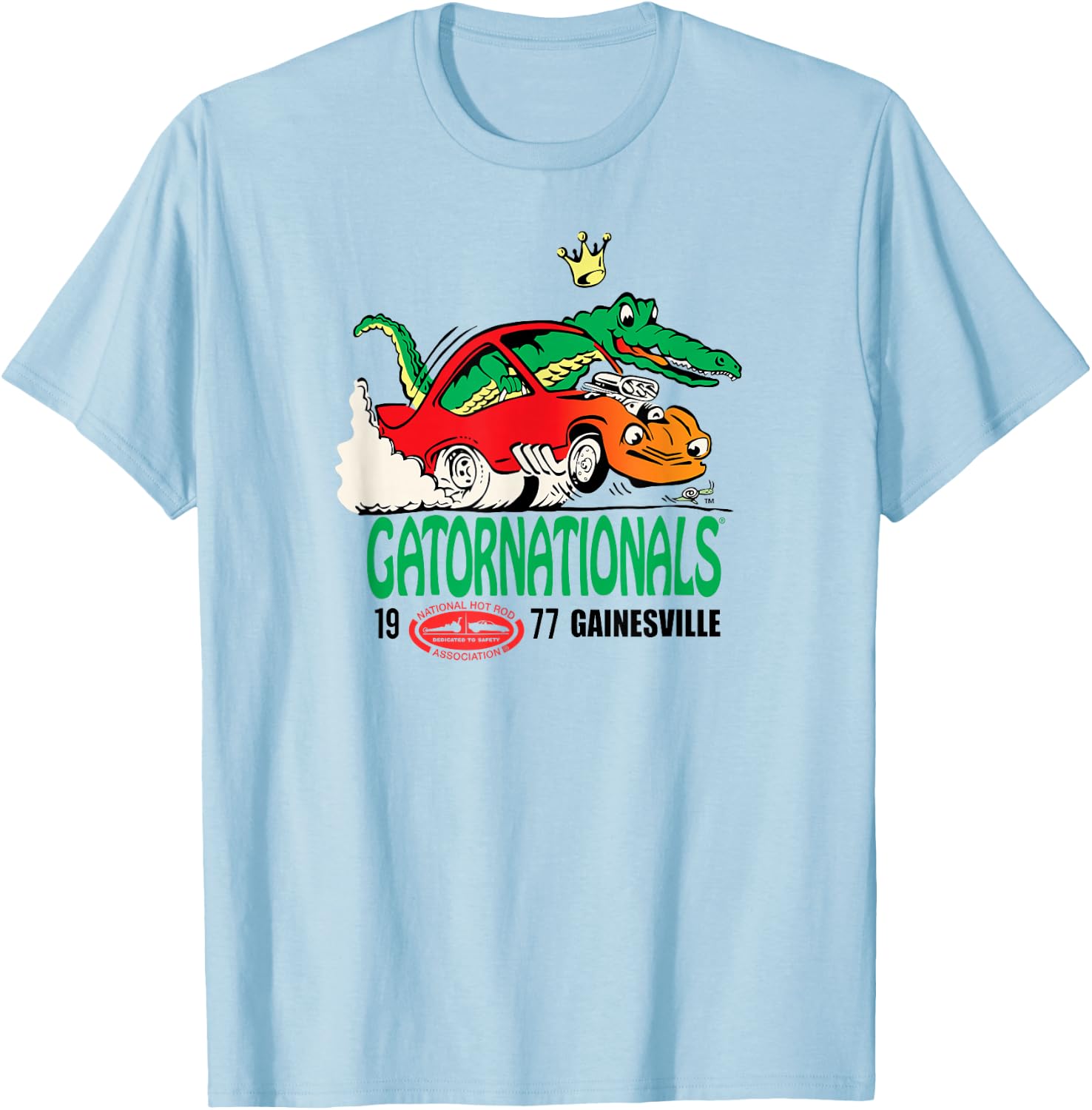 NHRA 1977 Gatornationals T-Shirt - T-Shirt | Light Blue