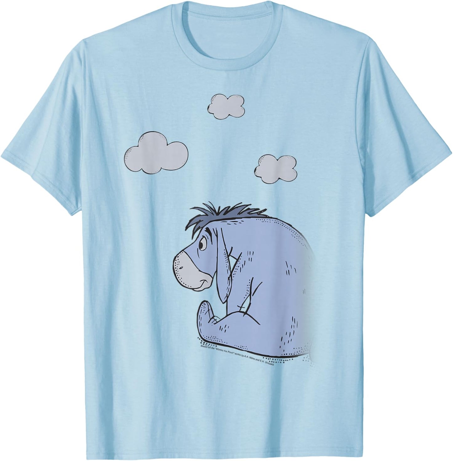 Disney Winnie The Pooh Eeyore In The Clouds T-Shirt - T-Shirt | Light Blue