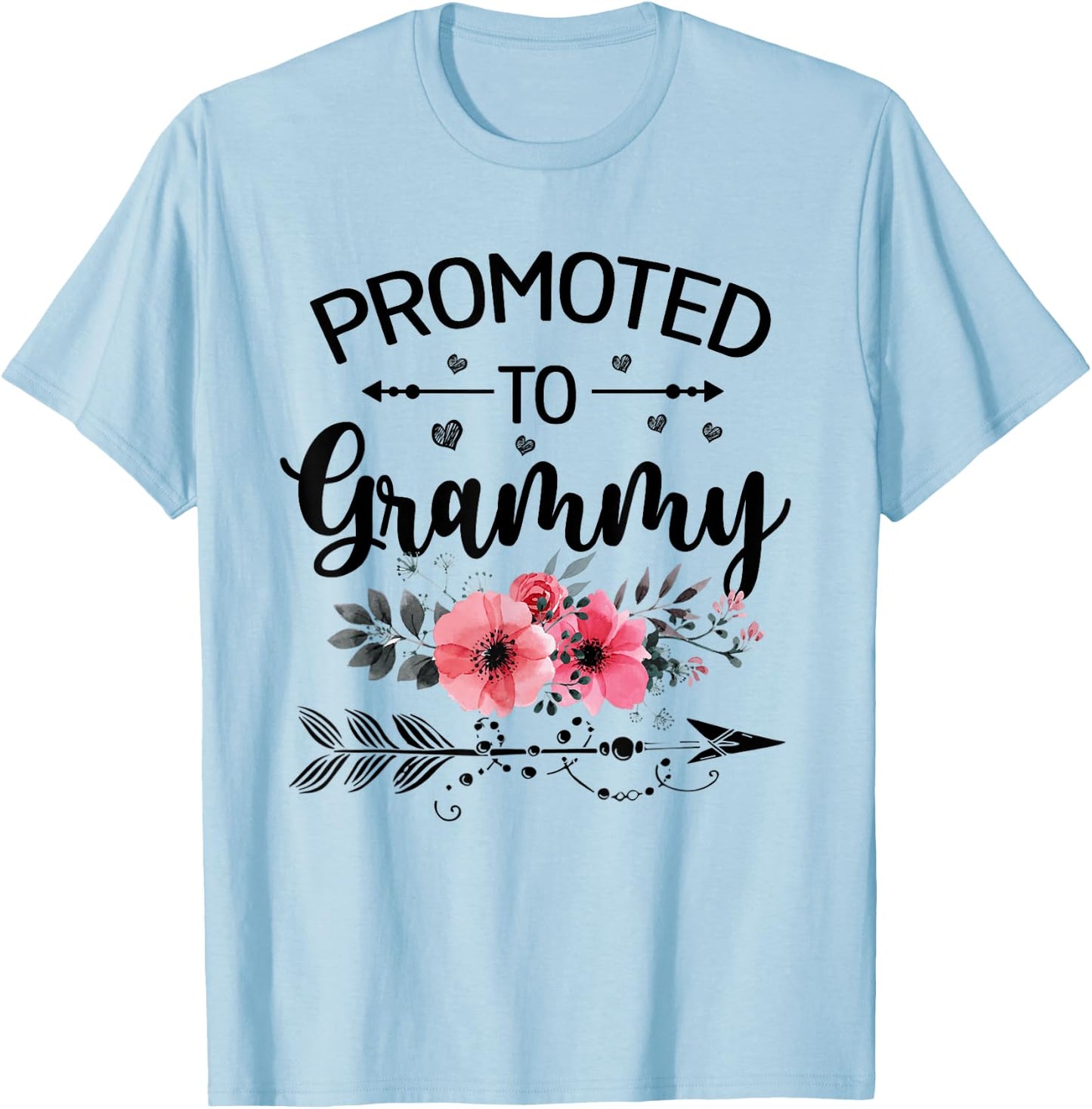 Promoted To Grammy Announcement Funny New Grammy Mothers Day T-Shirt - T-Shirt | Light Blue