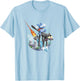 The Simpsons Itchy & Scratchy Missile Ride T-Shirt - T-Shirt | Light Blue
