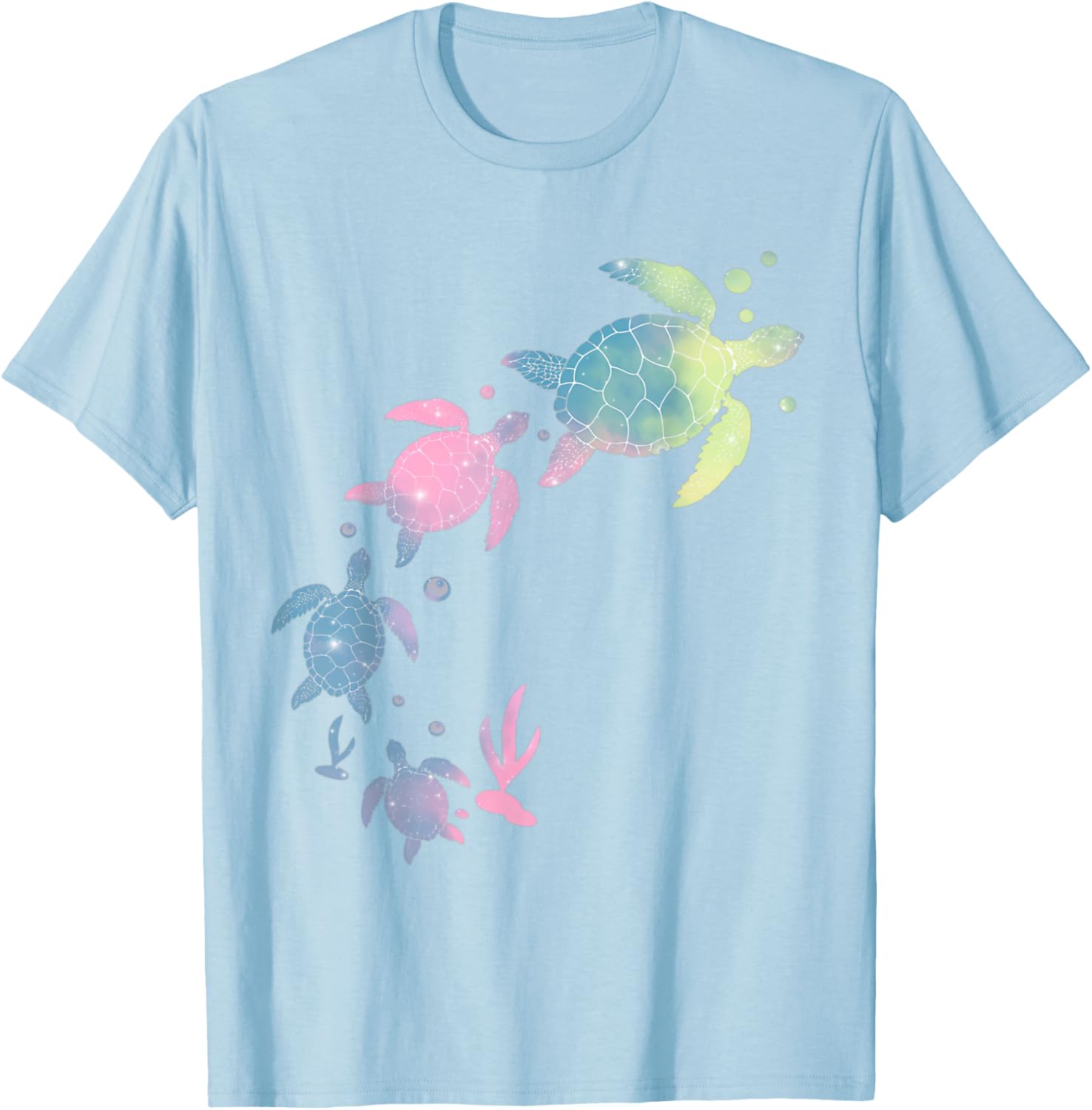 Turtles Tie Dye Cute Sea-Turtle Kids Toddler Turtle Costume T-Shirt - T-Shirt | Light Blue