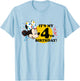 Disney Minnie Mouse 4th Birthday T-Shirt - T-Shirt | Light Blue