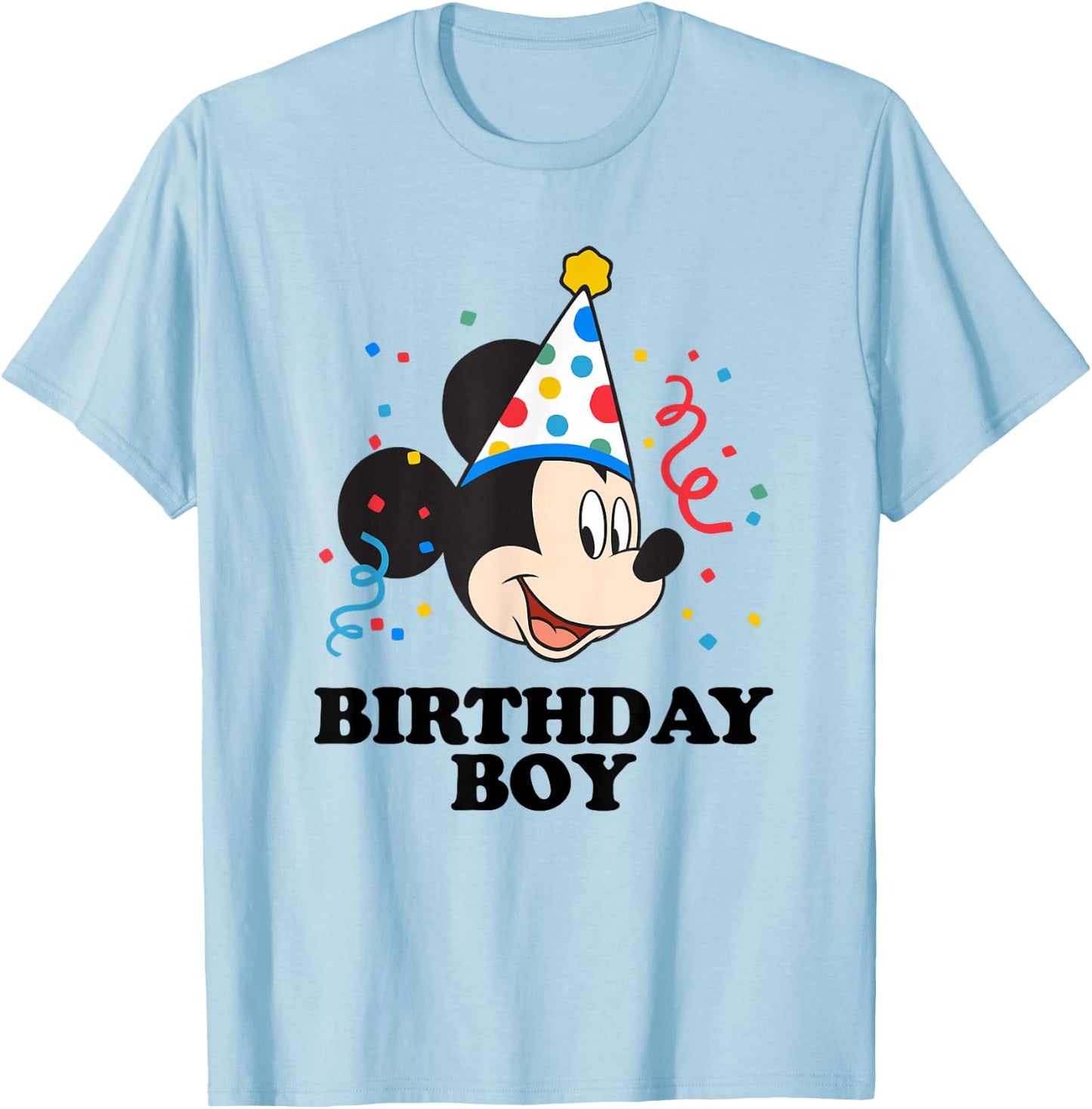 Disney Mickey Mouse Birthday Boy T-Shirt - T-Shirt | Light Blue
