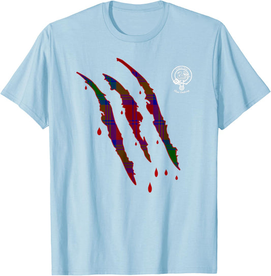 Clan Lindsay surname last name Scottish Tartan T-Shirt - T-Shirt | Light Blue