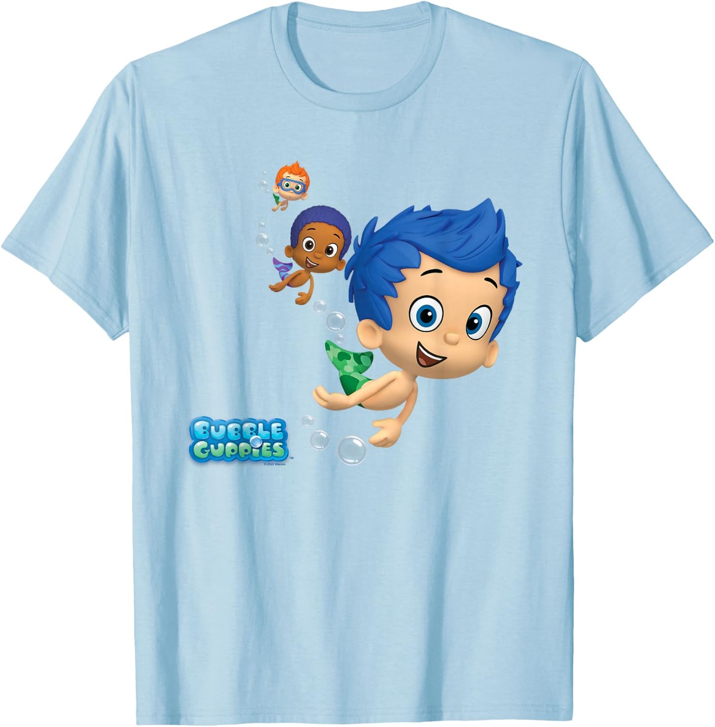 Bubble Guppies Gil, Goby and Nonny T-Shirt - T-Shirt | Light Blue