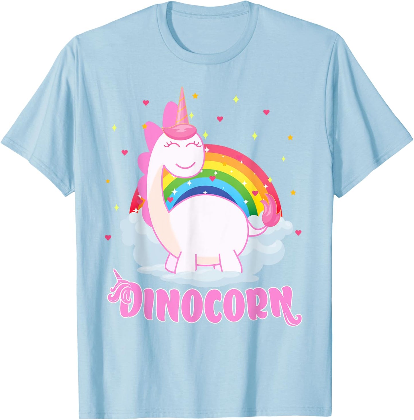 Cool Dinocorn Gift Unicorn and Dinosaur Lover Boys Girls T-Shirt - T-Shirt | Light Blue