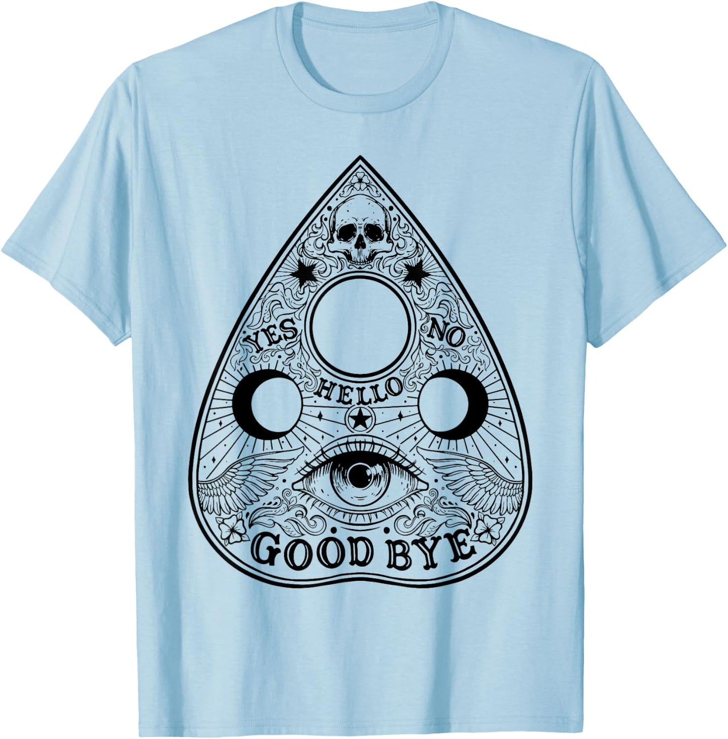 Ouija Board Planchette Gothic Paranormal Halloween Costume T-Shirt - T-Shirt | Light Blue