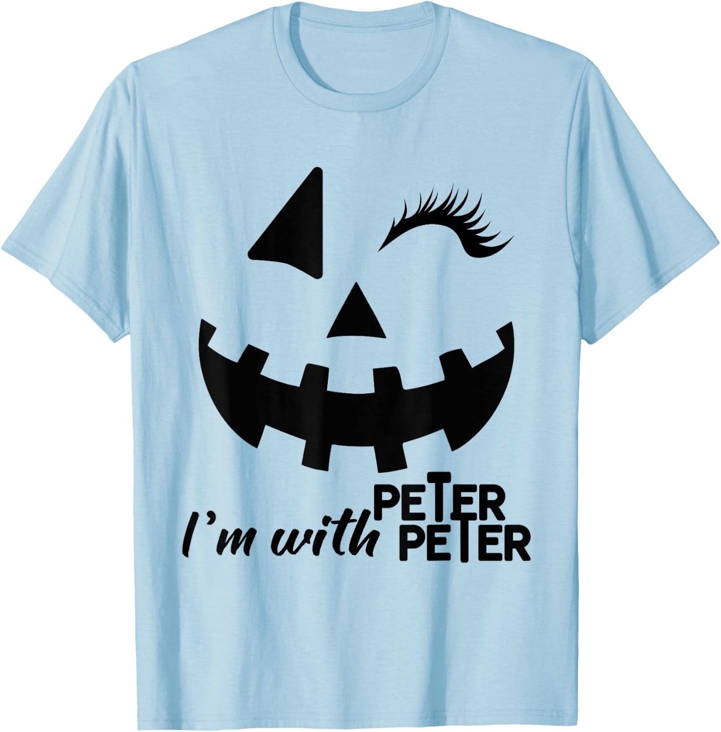 Peter Pumpkin Eater Wife Couples Costume Couple T-Shirt - T-Shirt | Light Blue