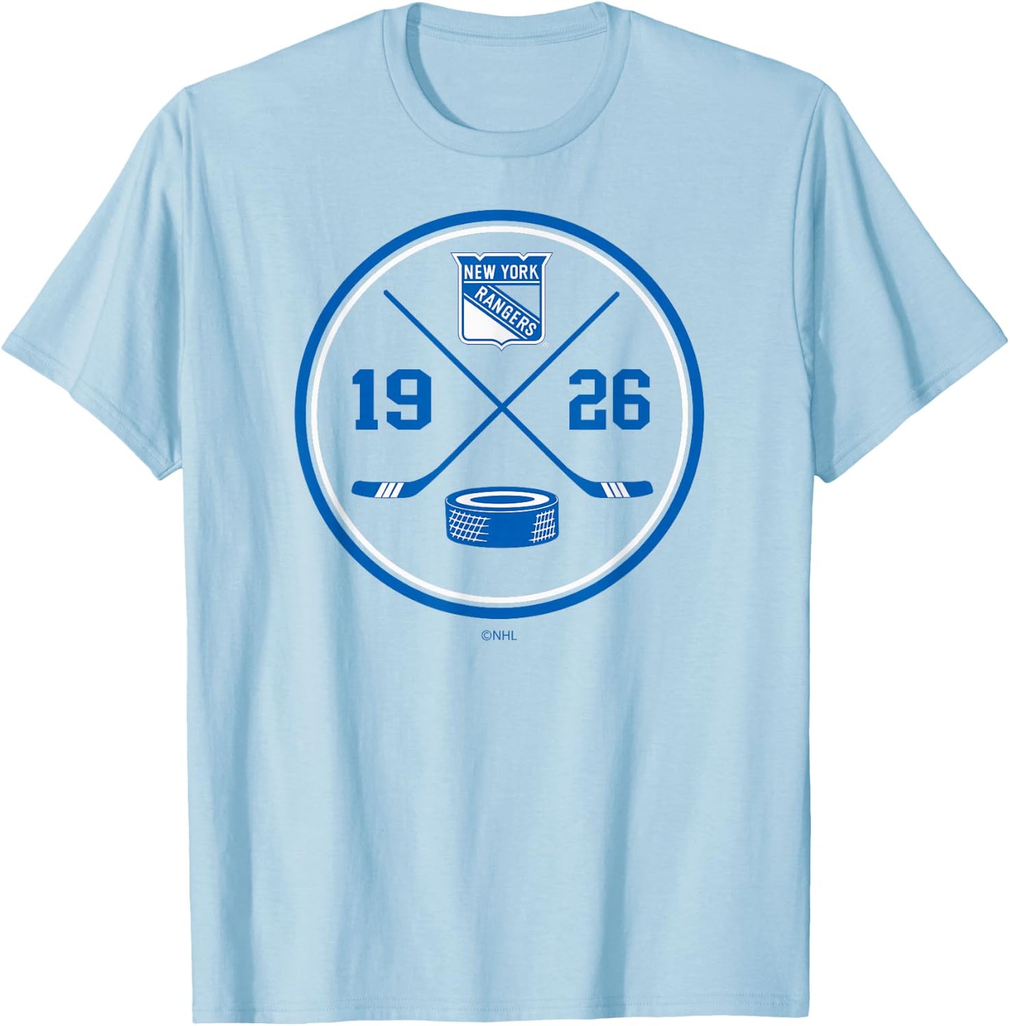New York Rangers Prize Red Officially Licensed T-Shirt - T-Shirt | Light Blue