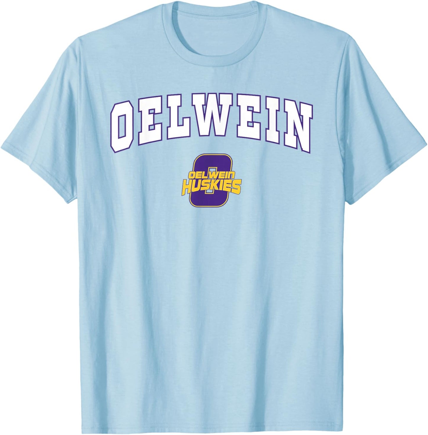 Oelwein High School Huskies T-Shirt - T-Shirt | Light Blue