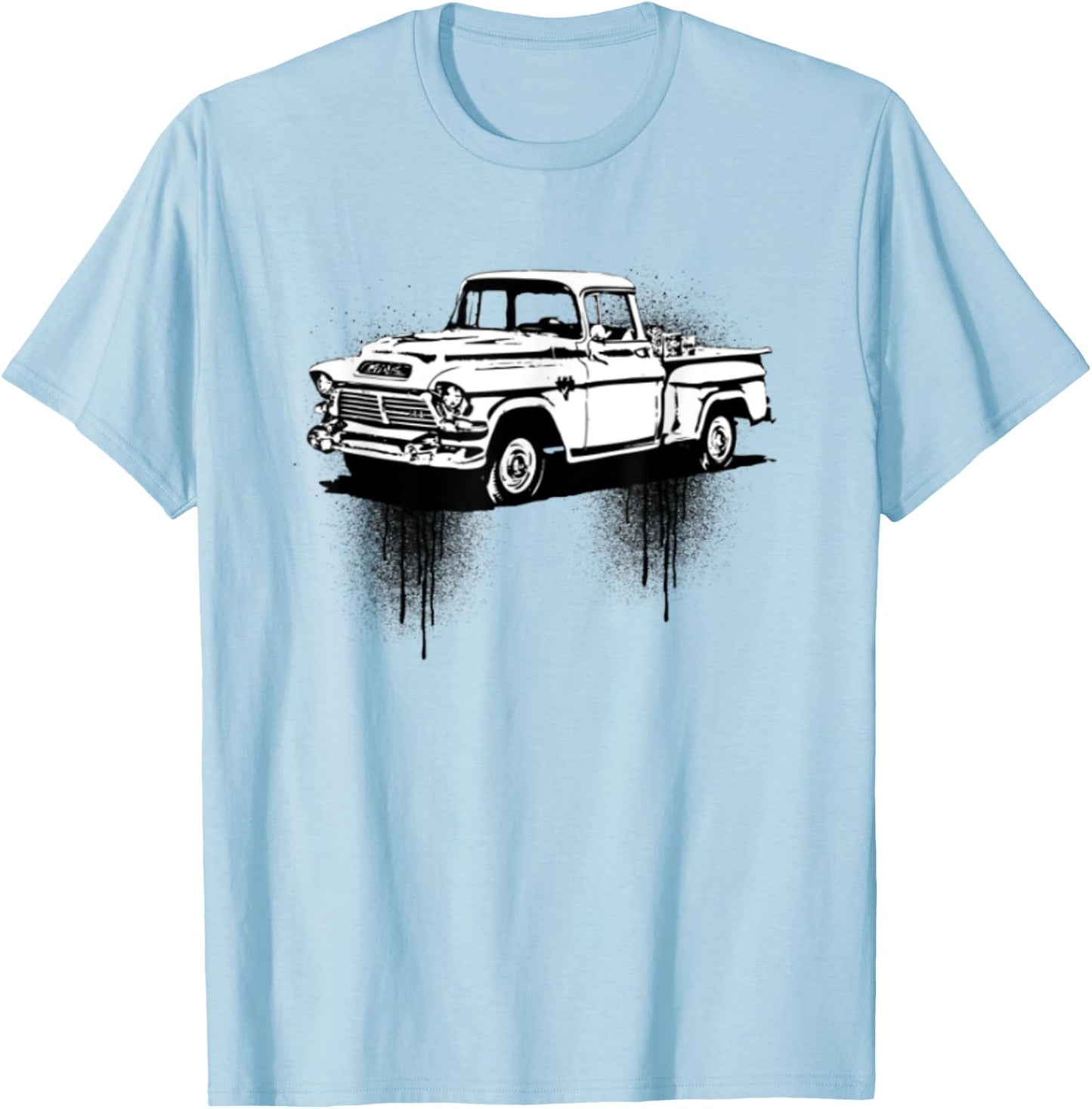 Vintage Retro Antique Farm Pick Up Truck T-Shirt - T-Shirt | Light Blue
