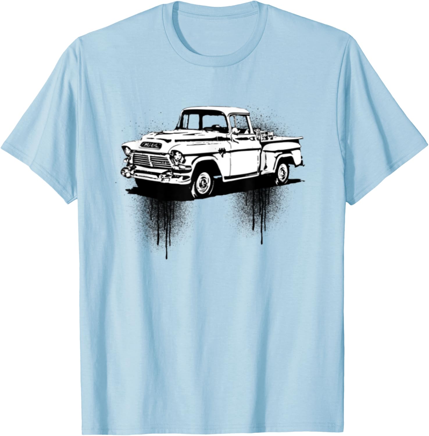 Vintage Retro Antique Farm Pick Up Truck T-Shirt - T-Shirt | Light Blue