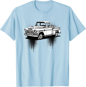 Vintage Retro Antique Farm Pick Up Truck T-Shirt - T-Shirt | Light Blue