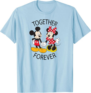 Disney - Mickey Minnie Together Forever T-Shirt - T-Shirt | Light Blue