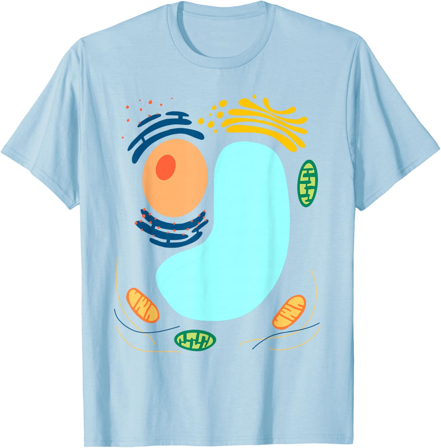 Plant Cell Simple Funny Quick Lazy Halloween Party Outfit T-Shirt - T-Shirt | Light Blue