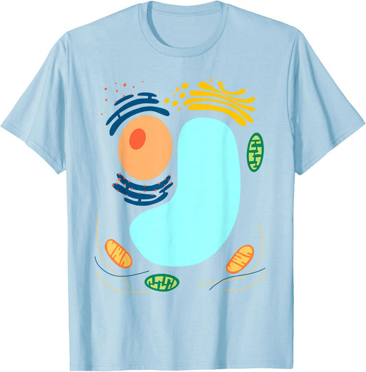 Plant Cell Simple Funny Quick Lazy Halloween Party Outfit T-Shirt - T-Shirt | Light Blue