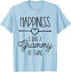 Happiness Is Being A Grammy To Be Grandma Twins Announcement T-Shirt - T-Shirt | Light Blue