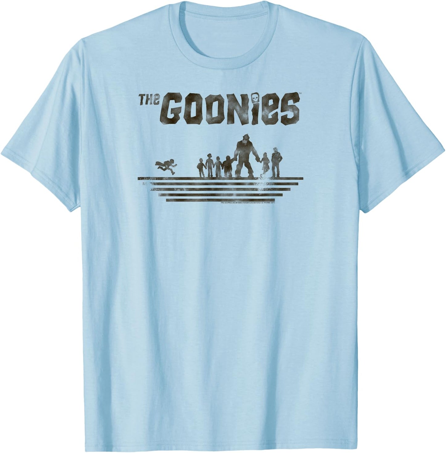 The Goonies Group Silhouette T-Shirt - T-Shirt | Light Blue