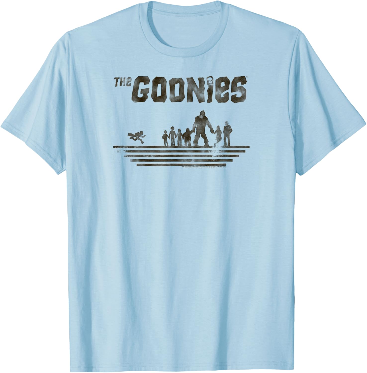 The Goonies Group Silhouette T-Shirt - T-Shirt | Light Blue