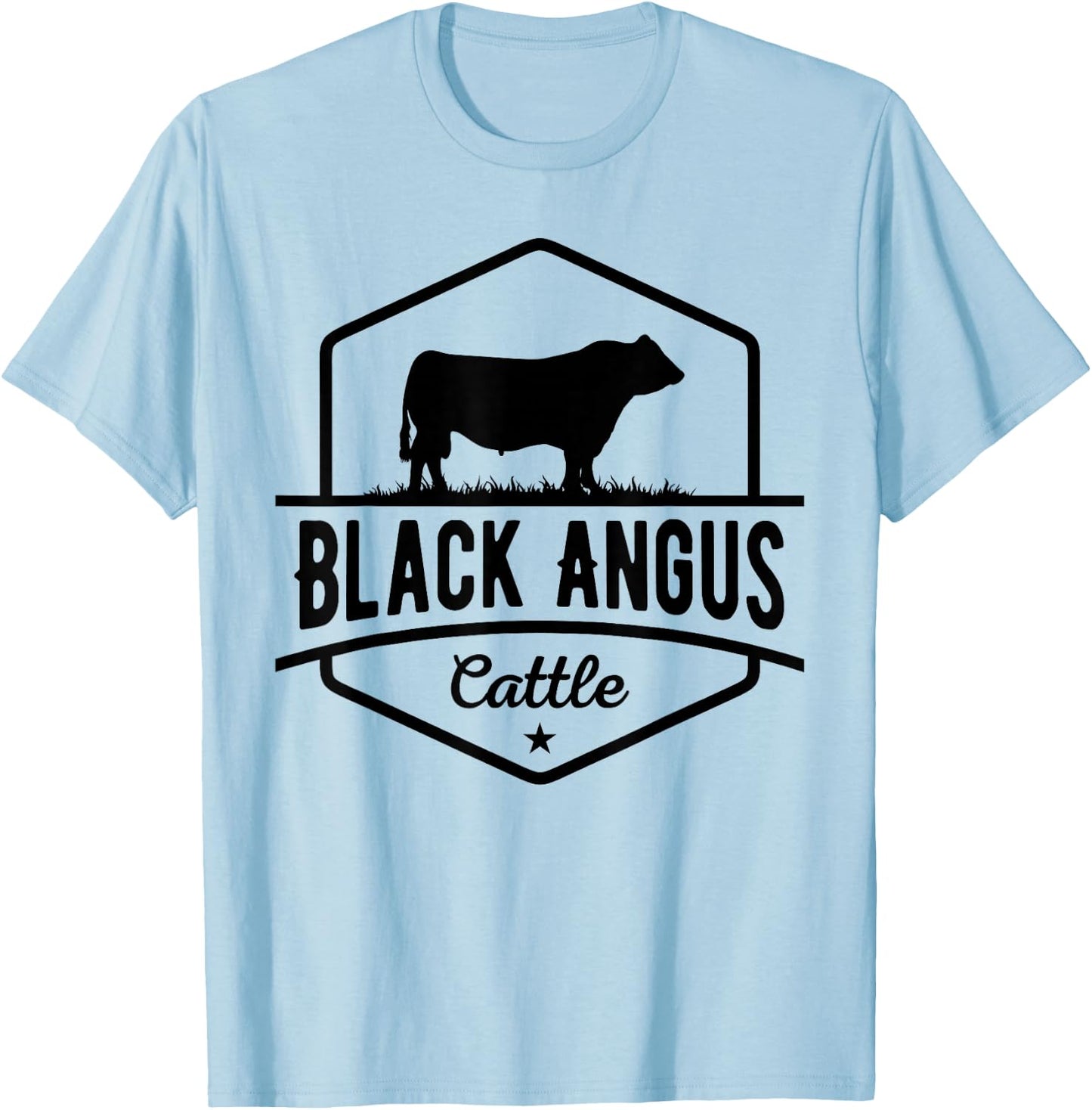 Cow Farmer - Black Angus Cattle T-Shirt - T-Shirt | Light Blue