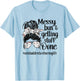 Nursing Assistant Director Of Nursing Life Messy Bun T-Shirt - T-Shirt | Light Blue