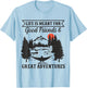 Travel Lover Hodophile Wayfarer Vagabond Hiking Climbing T-Shirt - T-Shirt | Light Blue