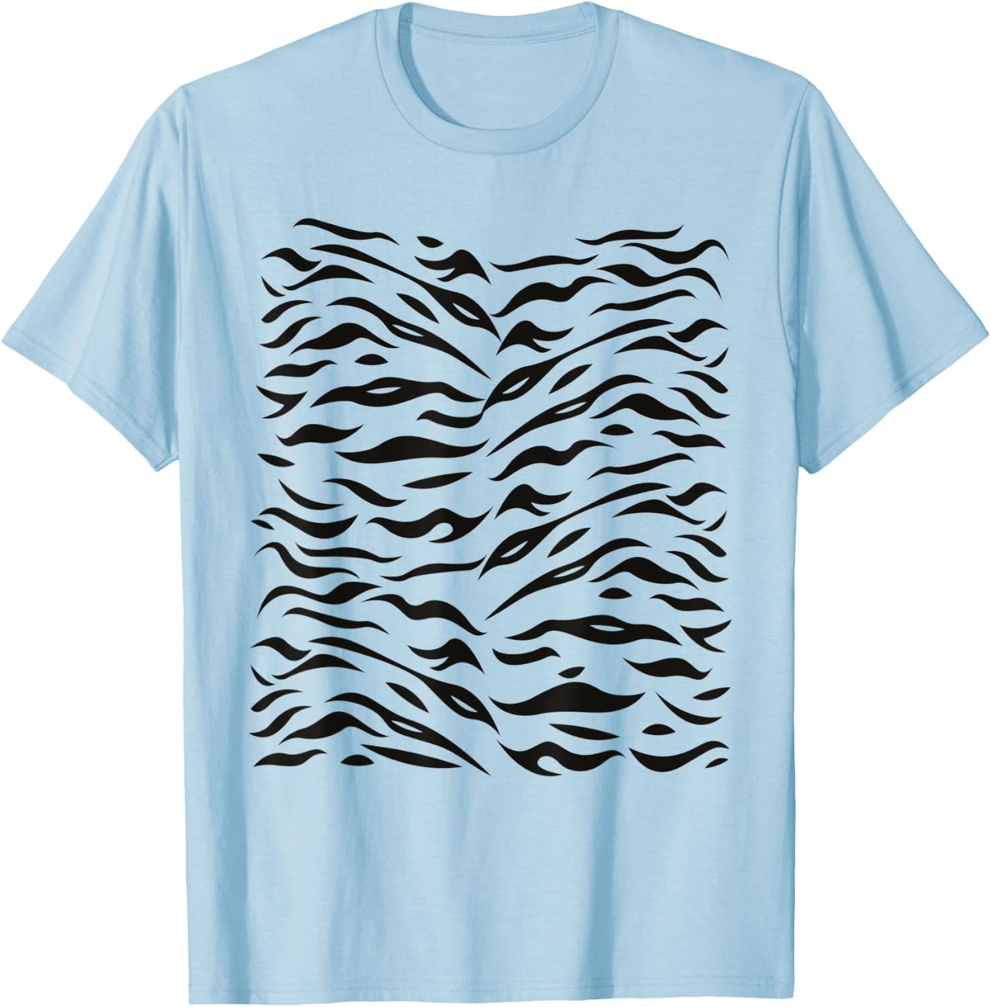 Orange Tiger Stripes Costume T-Shirt - T-Shirt | Light Blue