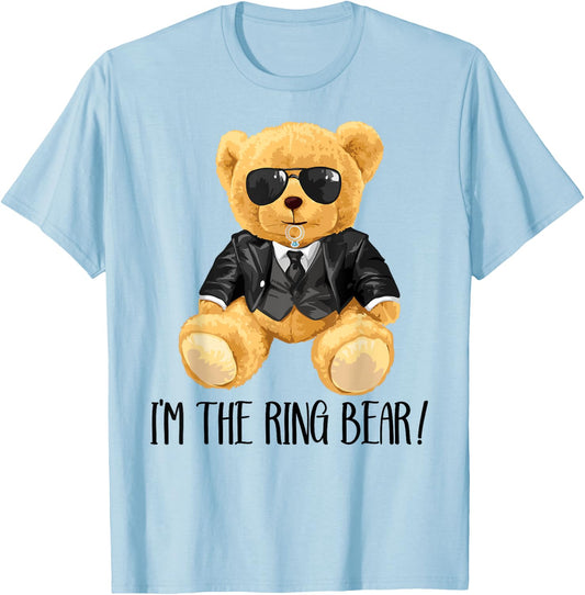Ring Bearer Shirt I'm The Ring Bearer Wedding Ring Dude Boys T-Shirt - T-Shirt | Light Blue