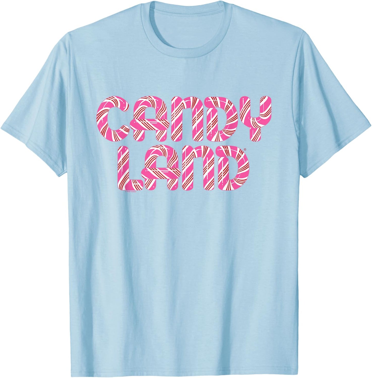 Candy Land Retro 90's Logo T-Shirt - T-Shirt | Light Blue