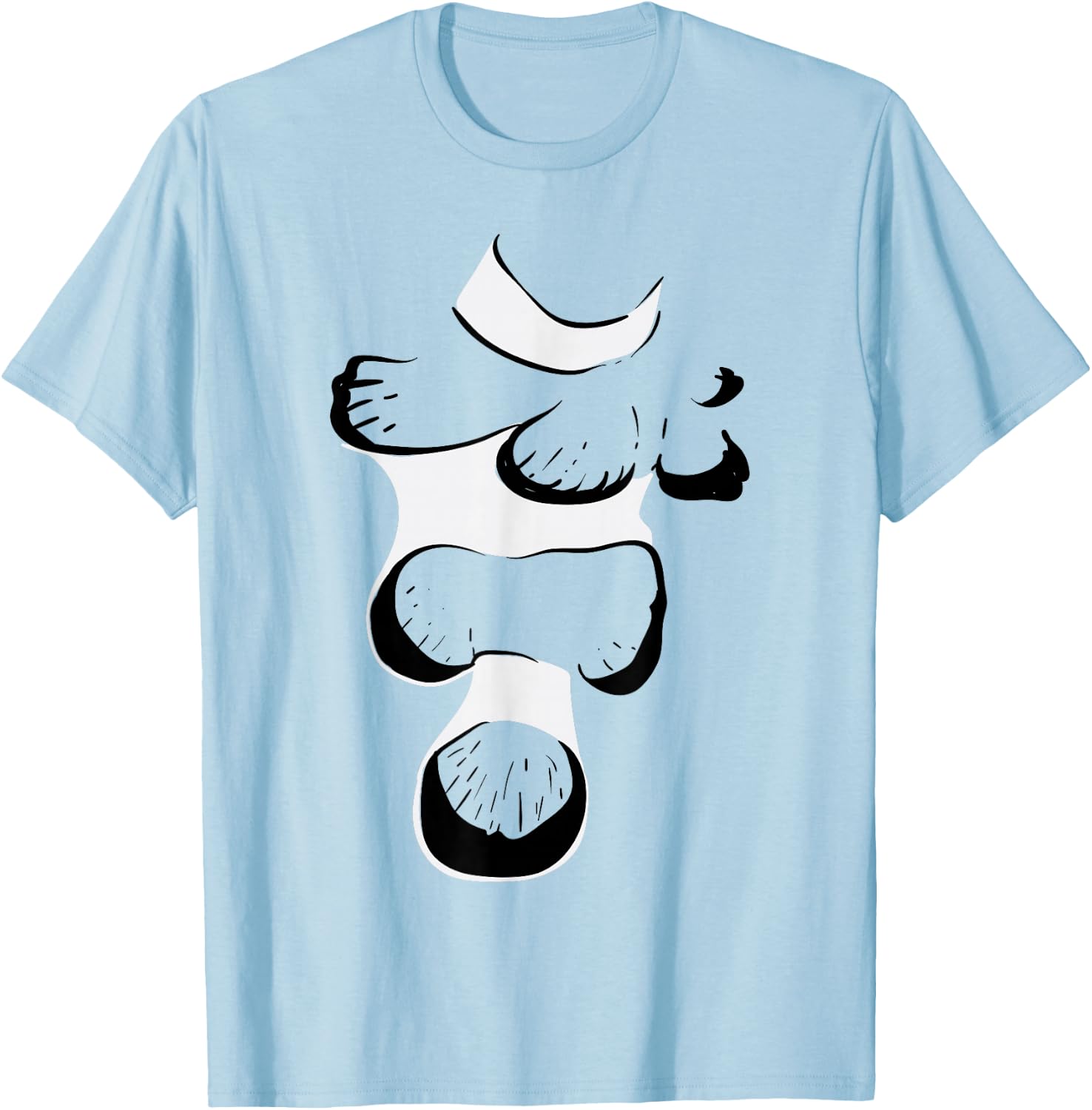 Clownfish Funny Animal Lazy DIY Costume Easy Halloween T-Shirt - T-Shirt | Light Blue