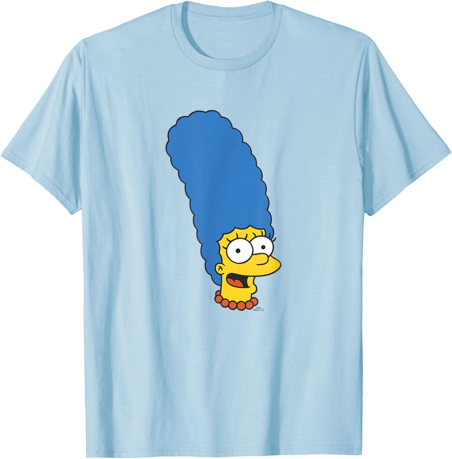 The Simpsons Marge Simpson Big Face T-Shirt - T-Shirt | Light Blue