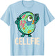 Cell Fie Funny Cellfie Selfie Biology Science Teacher T-Shirt - T-Shirt | Light Blue