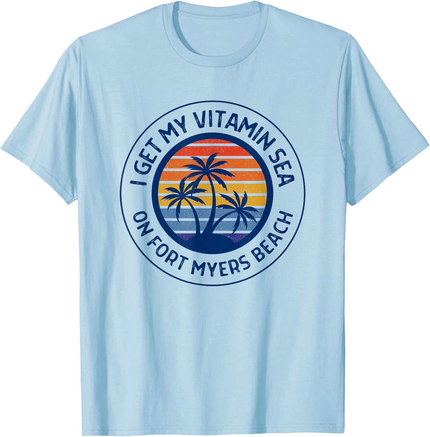 Fort Myers Beach Vacation Fort Myers Florida Fort Myers FL Men Women Kids T-Shirt - T-Shirt | Light Blue