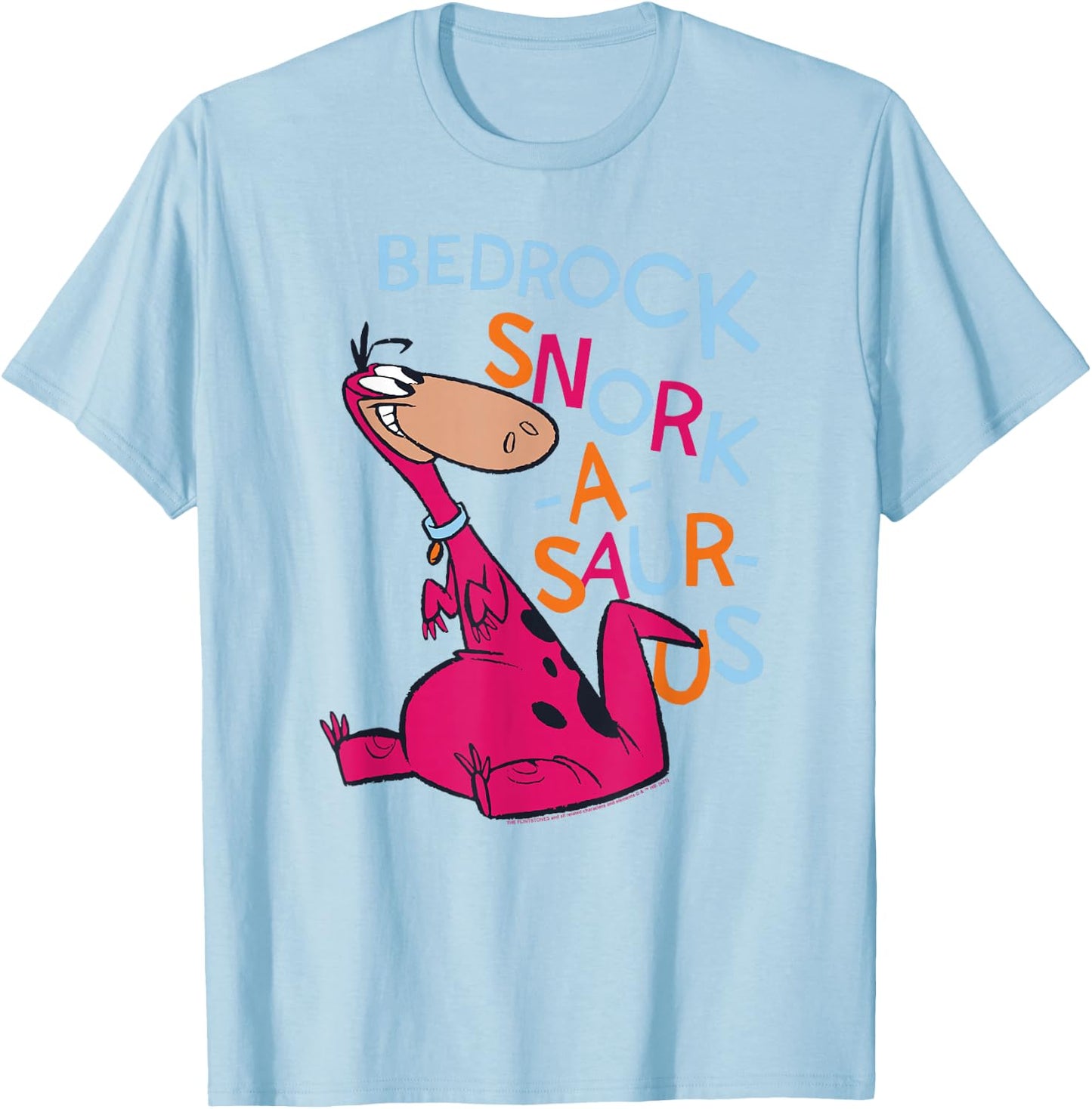 The Flintstones Dino Bedrock Snork-a-Saurus T-Shirt - T-Shirt | Light Blue