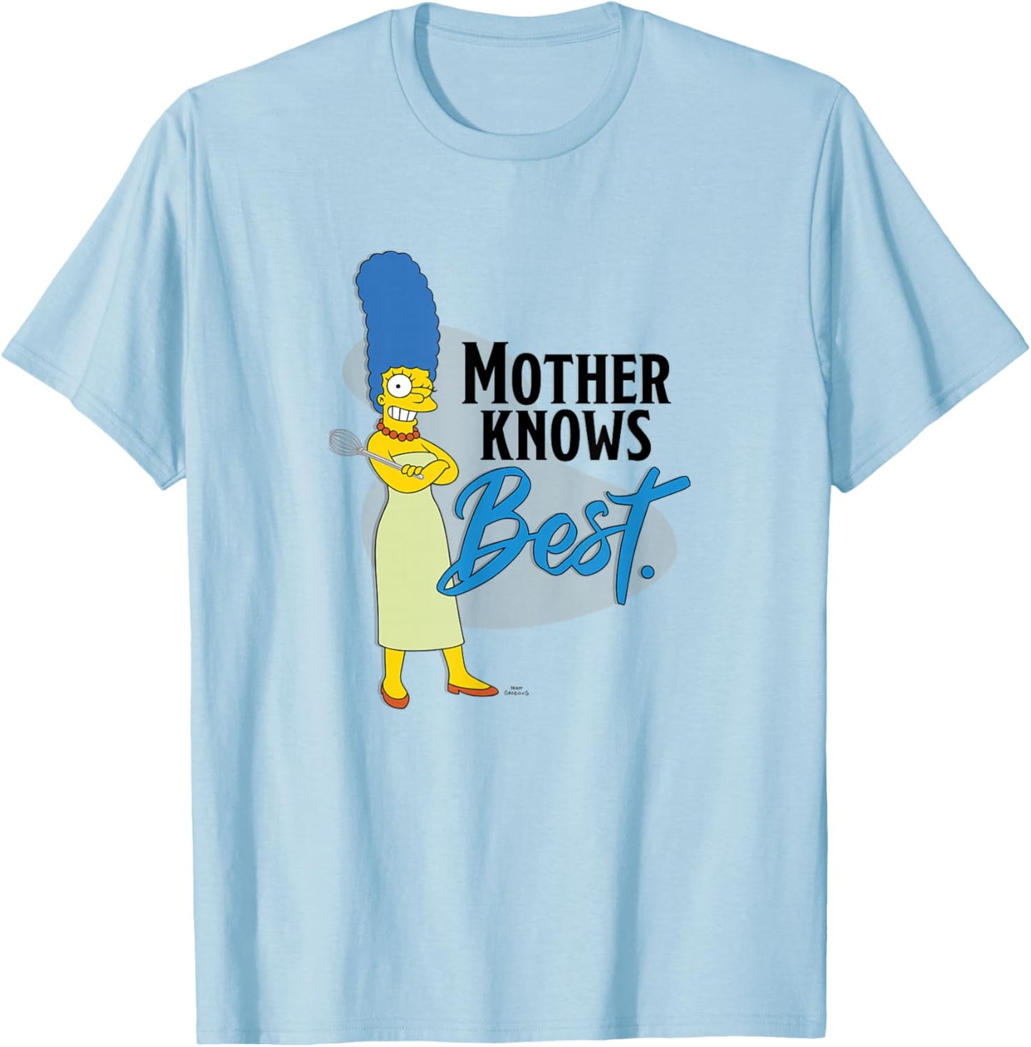 The Simpsons Marge Mother Knows Best Small T-Shirt - T-Shirt | Light Blue