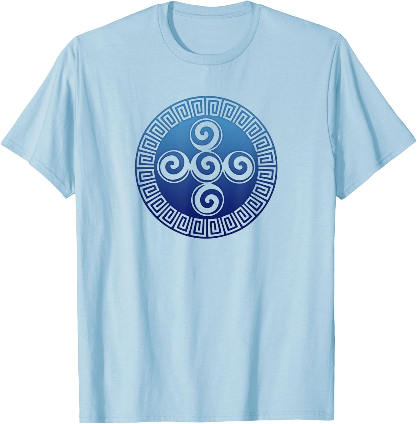 Aztec symbol creation, spiral, universe, god, indians T-Shirt - T-Shirt | Light Blue