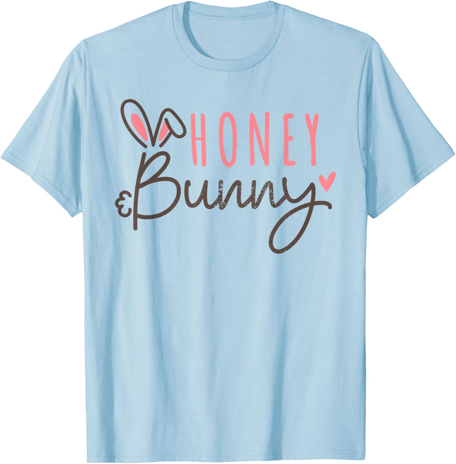Cute Easter Bunny Vintage Happy Easter Honey Bunny T-Shirt - T-Shirt | Light Blue