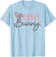 Cute Easter Bunny Vintage Happy Easter Honey Bunny T-Shirt - T-Shirt | Light Blue
