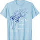 Dandelion Blue Ribbon Faith Hope Love Colon Cancer Awareness T-Shirt - T-Shirt | Light Blue