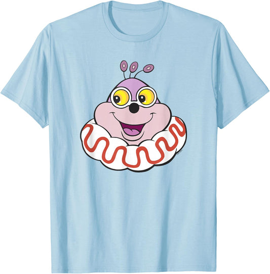 Candy Land Halloween Jolly Big Face T-Shirt - T-Shirt | Light Blue