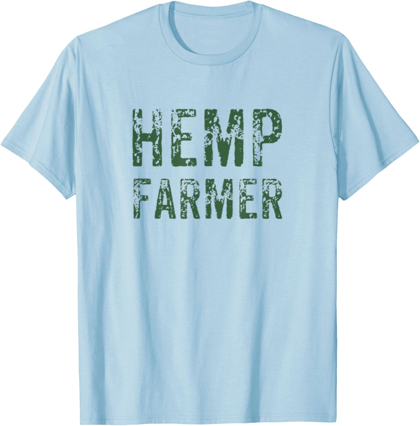 Hemp Farmer Farm Organic Oil Herbal Vegans Medicine T-Shirt - T-Shirt | Light Blue