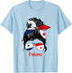Panamanian Girl Panama Chica Panameña flag T-Shirt - T-Shirt | Light Blue