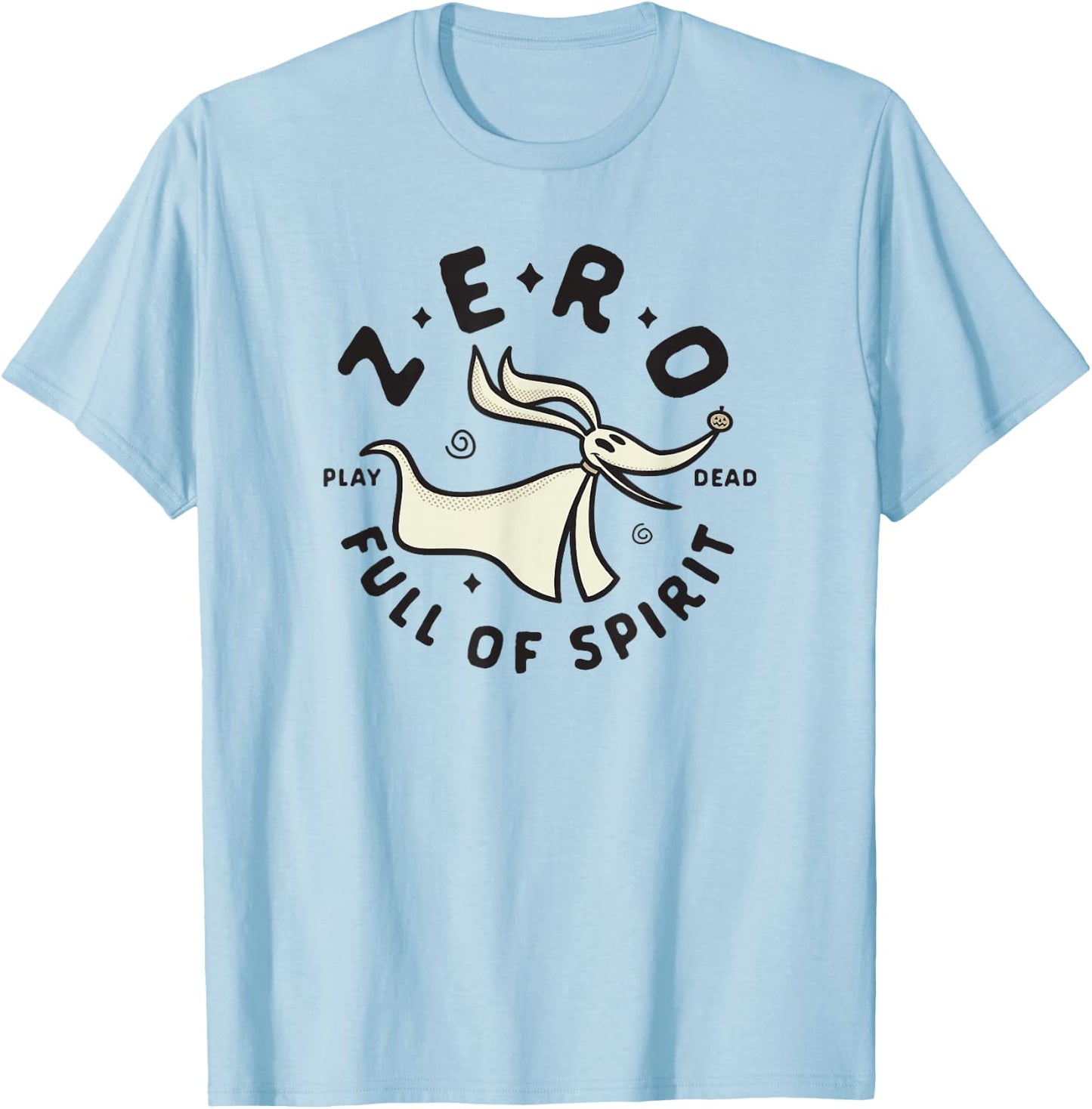 Disney The Nightmare Before Christmas Zero Spirit Animal T-Shirt - T-Shirt | Light Blue